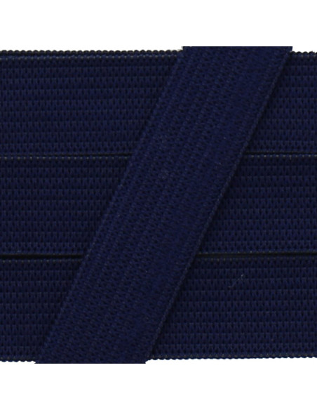 Élastique souple 15 mm - Bleu marine