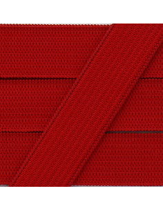 Élastique souple 15 mm - Rouge
