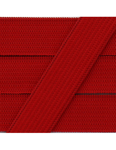 Élastique souple 15 mm - Rouge