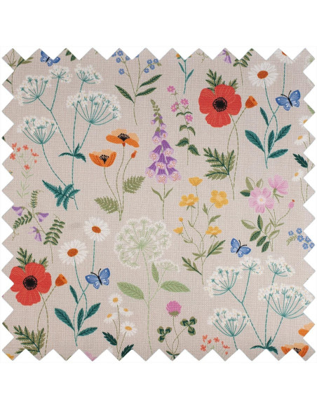 Sac à ouvrage - Fleurs sauvages