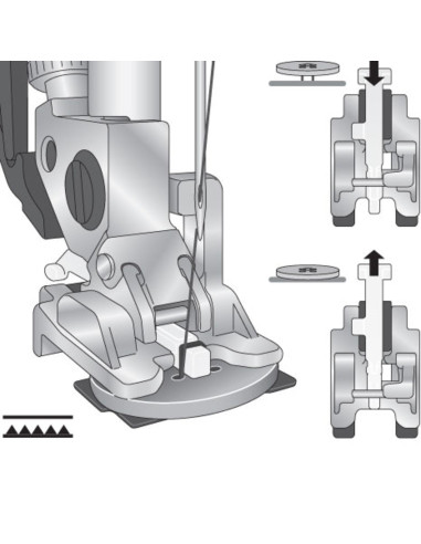 Pied pour couture de bouton Pfaff