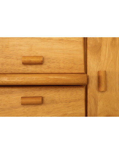 Travailleuse en bois couture avec tiroir Caramel
