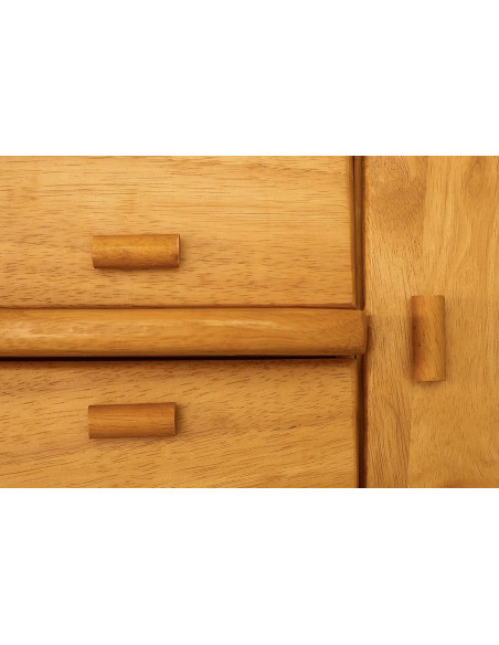 Travailleuse en bois couture avec tiroir Caramel