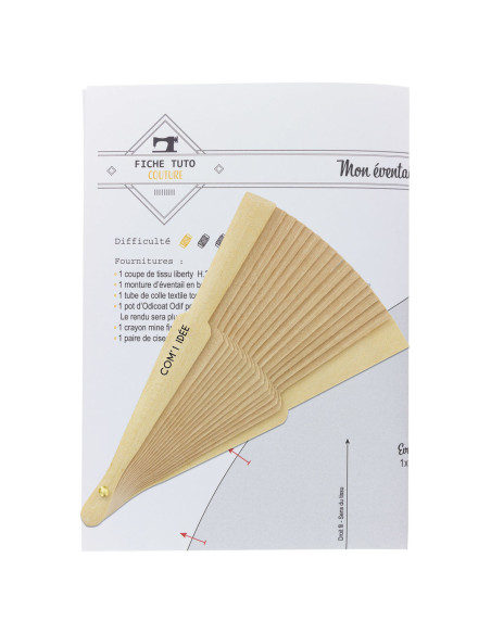 Monture petit éventail en bois