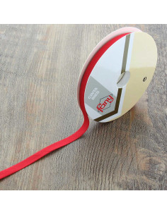 Biais à quilter thermocollant - Rouleau de 10 mètres - Rouge