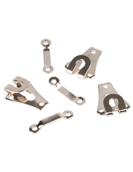 Agrafes de fermeture pour pantalon argent Bohin