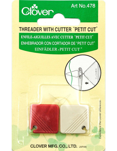 Set de 2 enfiles-aiguilles avec coupe-fils intégrés Clover