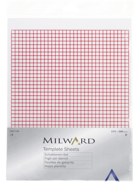 Lot de 6 feuilles de gabarit A4 transparentes pour patchwork
