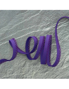 Biais replié picot - Violet