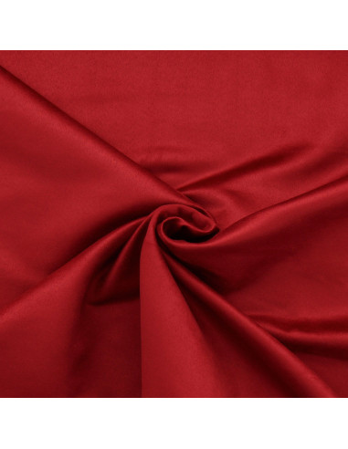 Tissu suédine - Rouge foncé