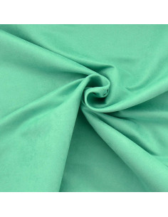 Tissu suédine - Vert menthe
