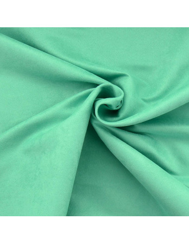 Tissu suédine - Vert menthe