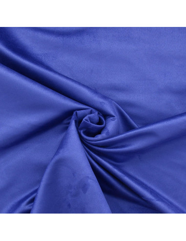 Tissu suédine - Bleu cobalt