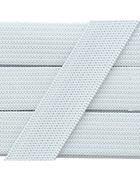 Élastique souple 15 mm - Blanc