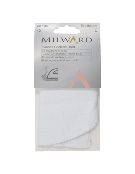 Paire de poches de pantalons 160 x 180 mm