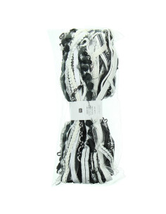 Assortiment de rubans - Noir et blanc