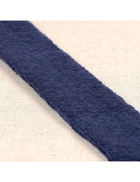 Biais éponge bouclette - Bleu marine