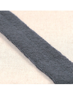 Biais éponge bouclette - Gris foncé