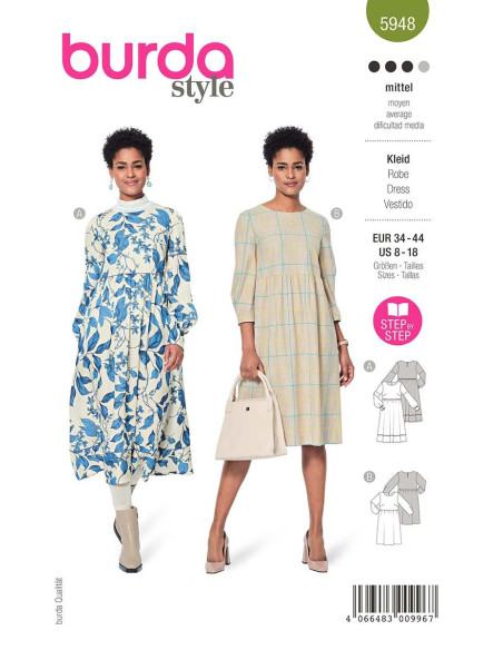 Patron de robe - Burda 5948