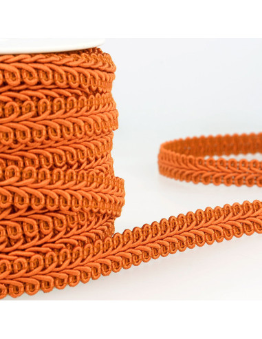 Galon épi style Chanel - Orange cuivré