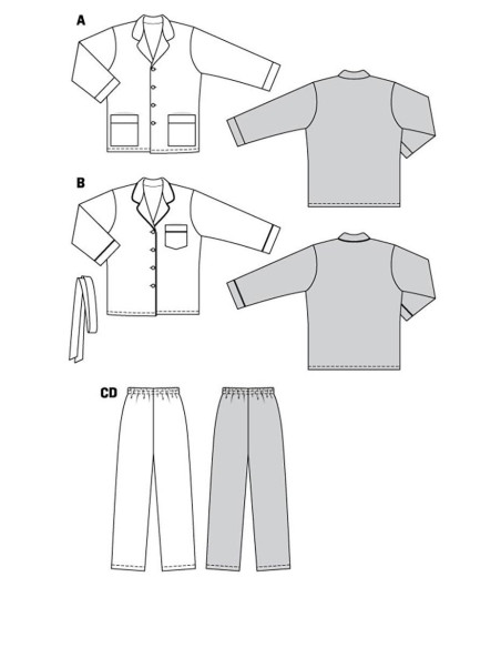 Patron de pyjama - Burda 5956
