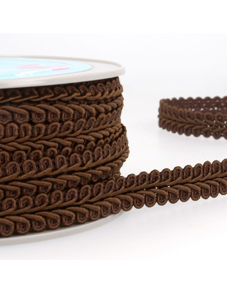 Galon épi style Chanel - Chocolat