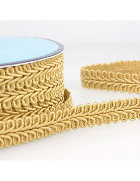 Galon épi style Chanel - Beige doré