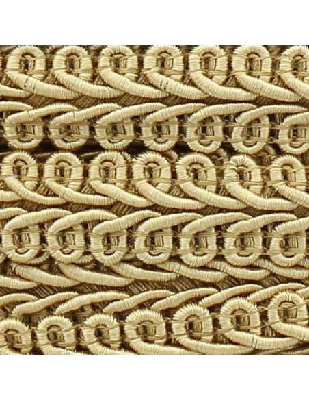 Galon épi style Chanel - Beige doré