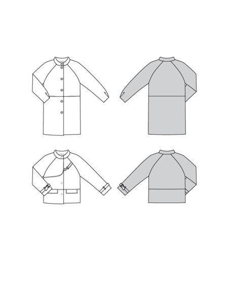 Patron de veste et manteau - Burda 5974