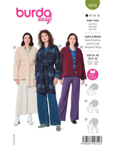 Patron de veste et manteau - Burda 5976