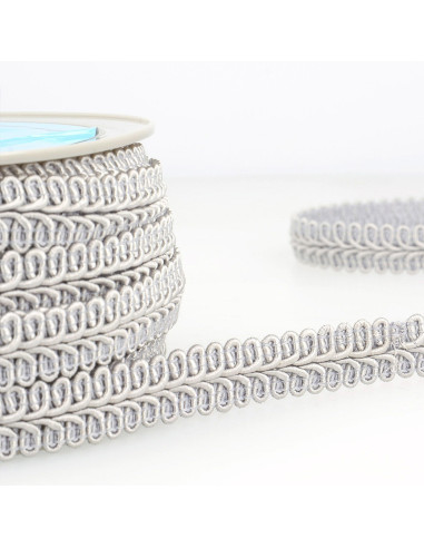 Galon épi style Chanel - Gris perle