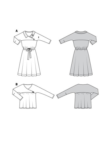 Patron de robe et blouse - Burda 5980