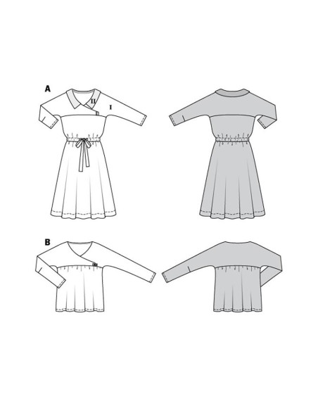 Patron de robe et blouse - Burda 5980