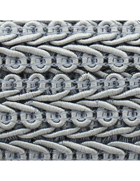 Galon épi style Chanel - Gris perle