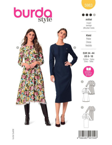 Patron de robe - Burda 5983