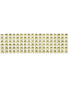 Galon strass 30 mm or
