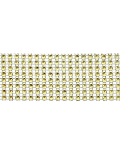 Galon strass 40 mm or