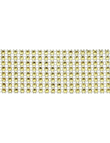 Galon strass 40 mm or