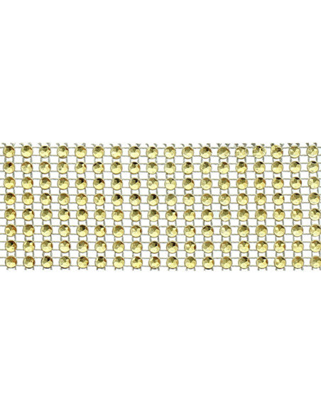 Galon strass 40 mm or