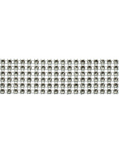 Galon strass 30 mm noir
