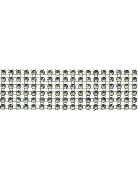 Galon strass 30 mm noir