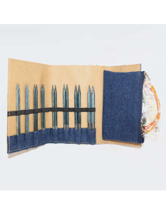 Trousse aiguilles à tricoter circulaires KnitPro Indigo 2