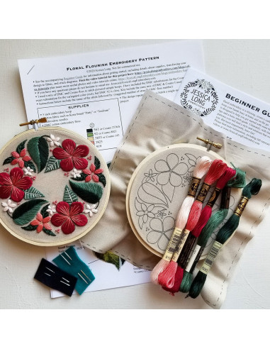 Kit broderie - Floral Flourish