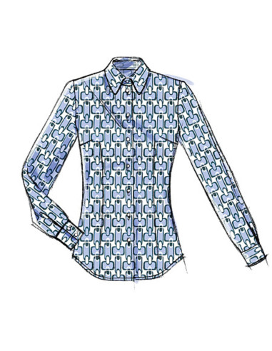 Patron de chemisier - Vogue 8772