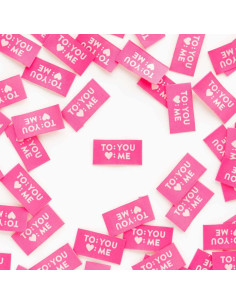 Lot de 8 étiquettes tissées - To You Love Me