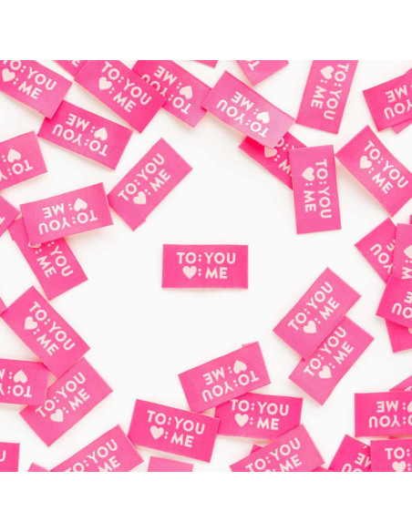 Lot de 8 étiquettes tissées - To You Love Me