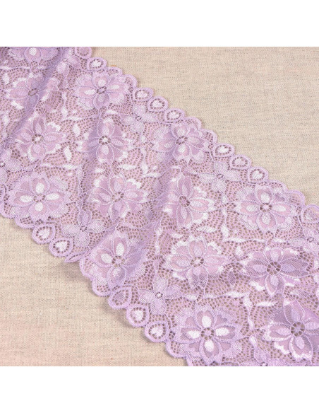 Dentelle élastique chemin de fleurs - Parme
