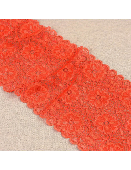 Dentelle élastique chemin de fleurs - Bengale