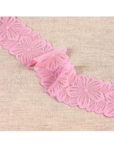 Dentelle élastique pétales de fleurs - Rose