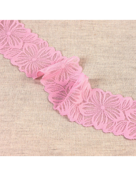 Dentelle élastique pétales de fleurs - Rose